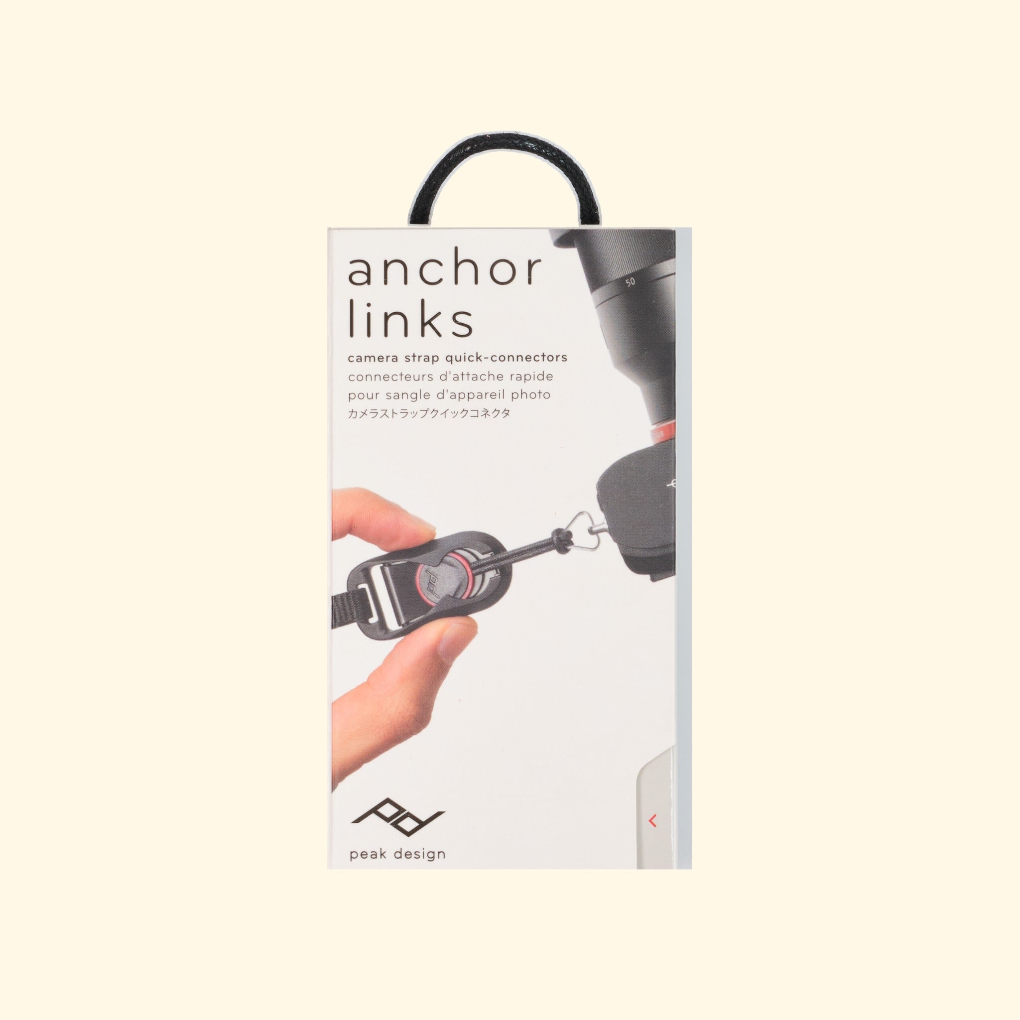 Peak Design Anchor Links Originalverpackung zum Leder-Kameragurt nature
