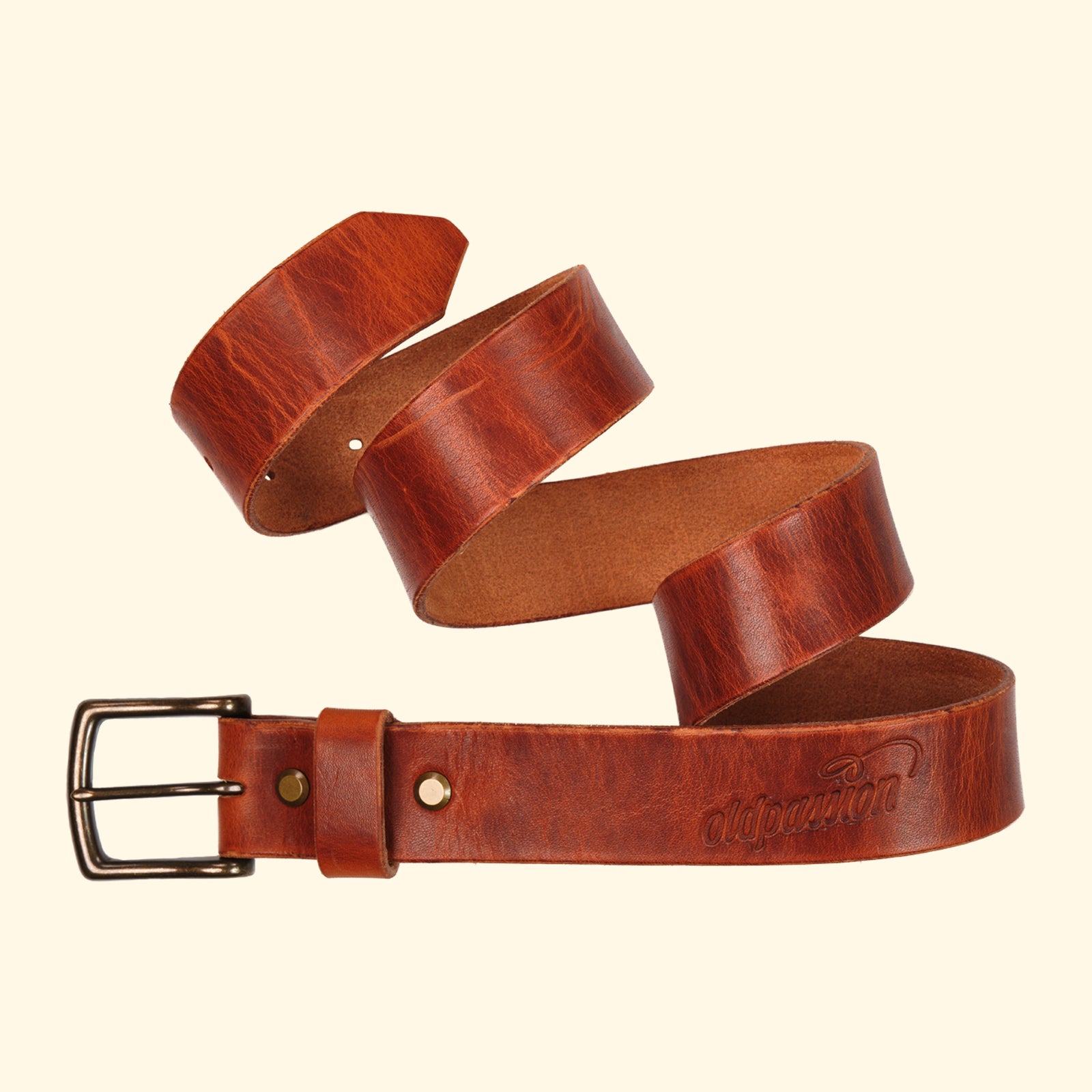 op-belt-langlebiger-Ledergürtel-auf-Mass-english-tan-antique-schnalle-birdview