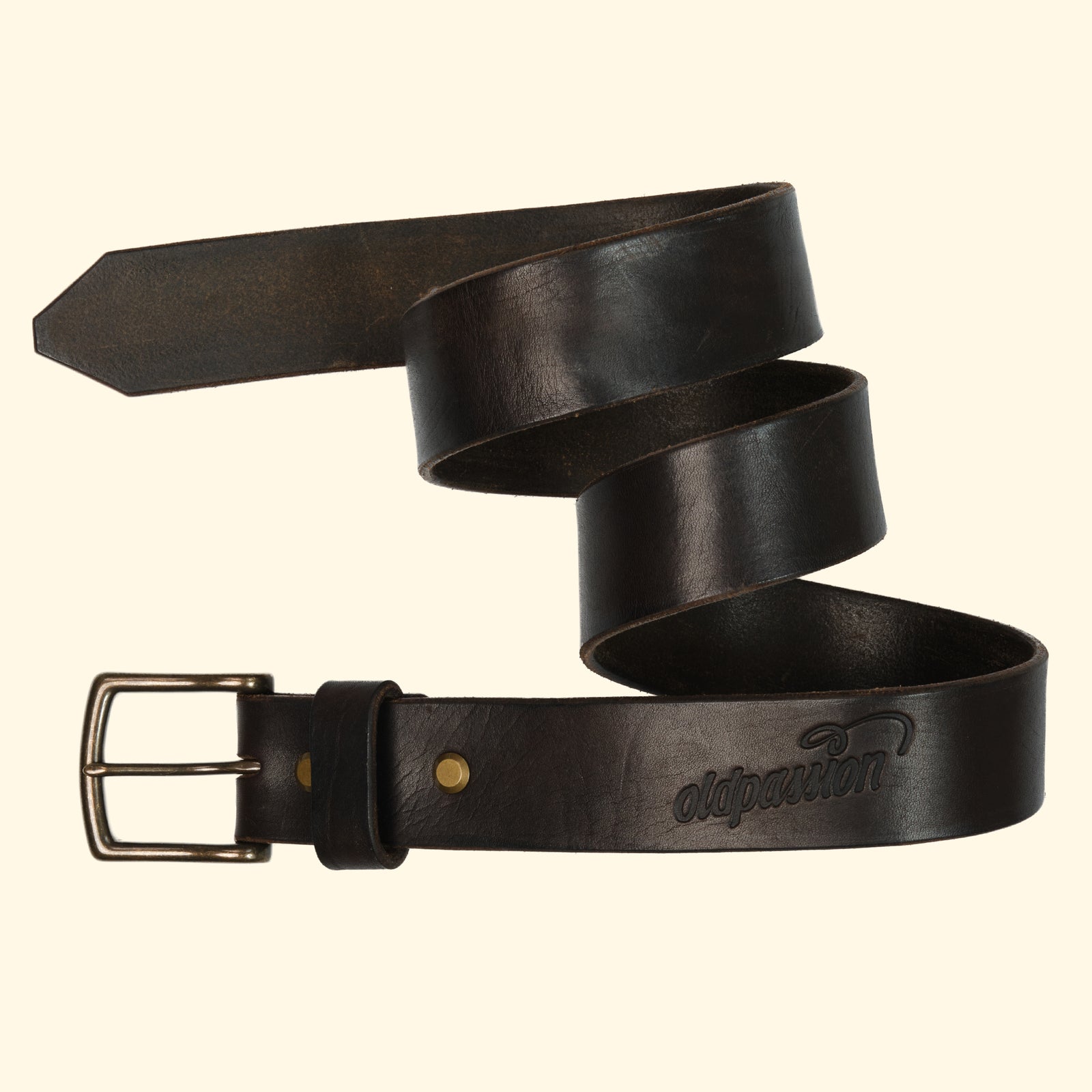 op-belt-langlebiger-Ledergürtel-auf-Mass-myrtille-dark-brown-schnalle-antique-brass-birdview