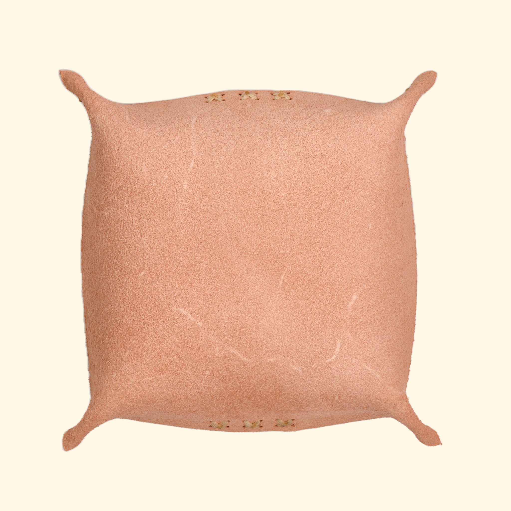 Leder-Tray Taschenleerer aus Naturleder, Rückseite – oldpassion