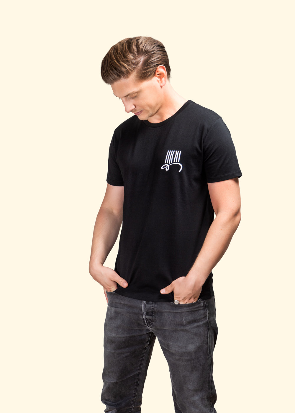 «prison-bars» logo tee