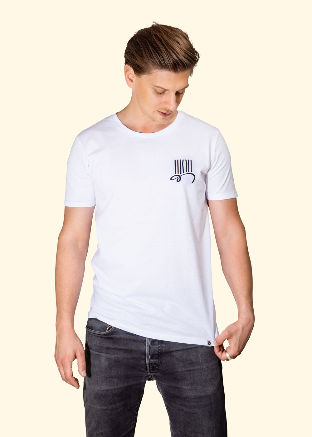 «prison-bars» logo tee