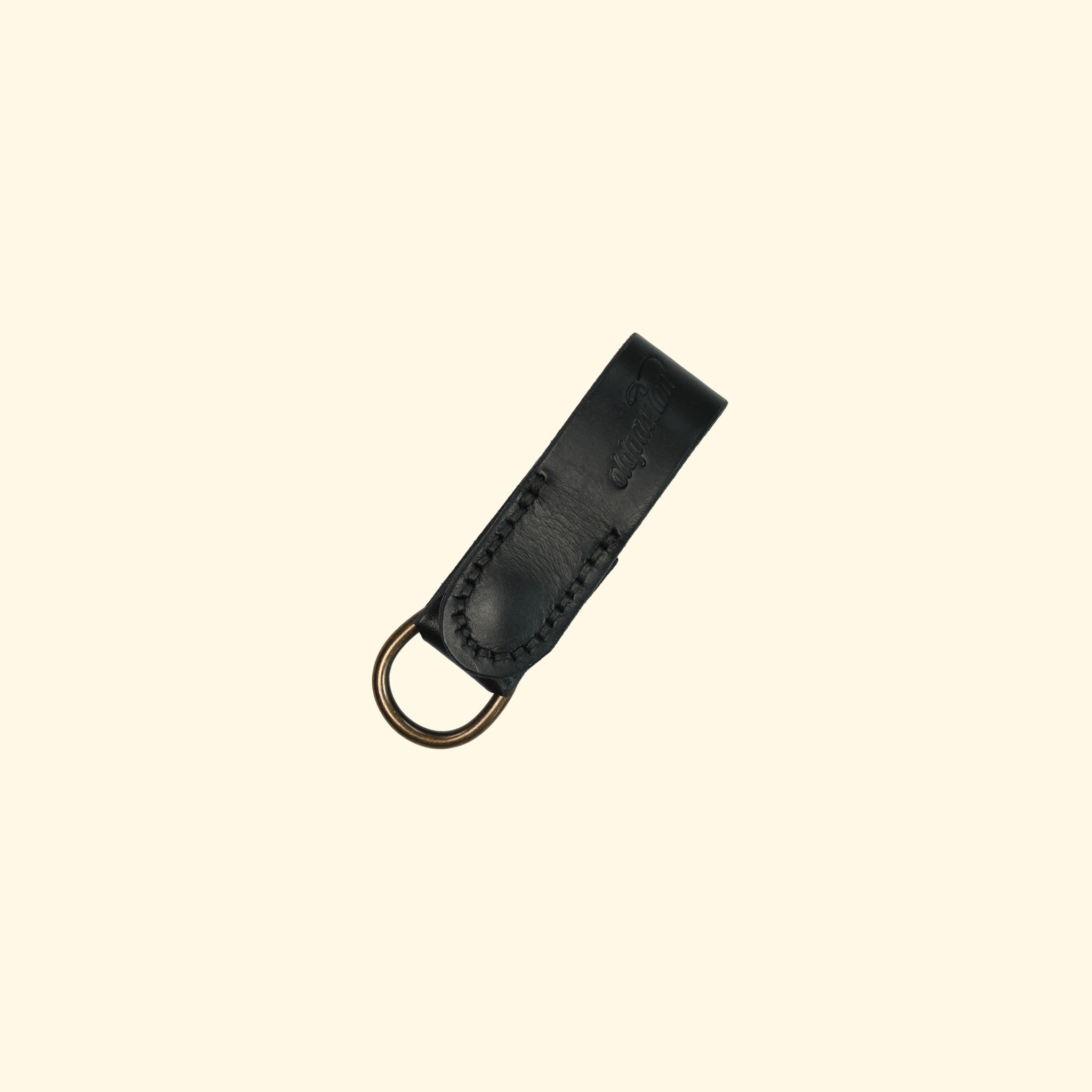 Braided Leather Lanyard, Black