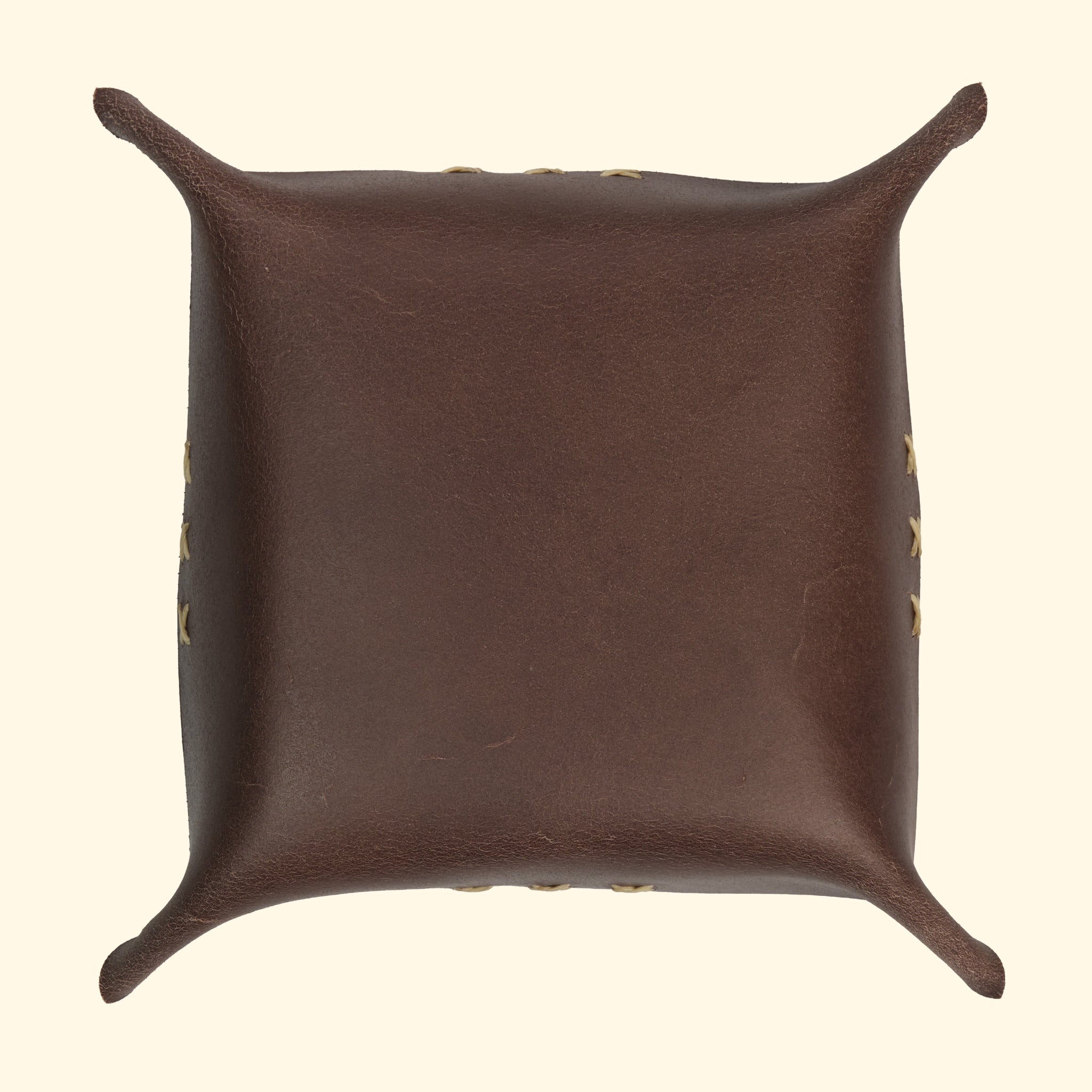 op leather tray, Dunkelbraun, Rückseite