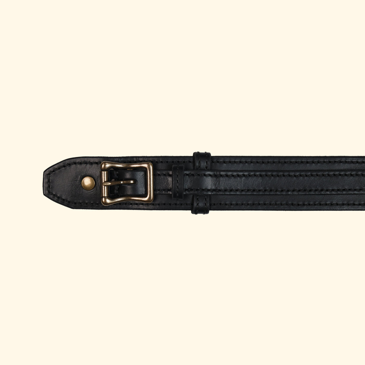 oldpassion-Heritage-Belt-Echtledergürtel-Hommage-an-die-Kunst-des-Sattelhandwerks-black-schnalle-antique-vorderseite