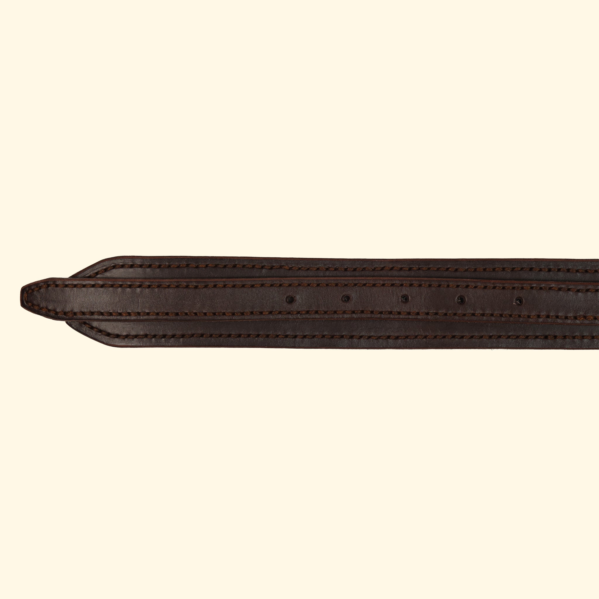 oldpassion Heritage Belt, Dunkelbraun, Spitze mit Löchern
