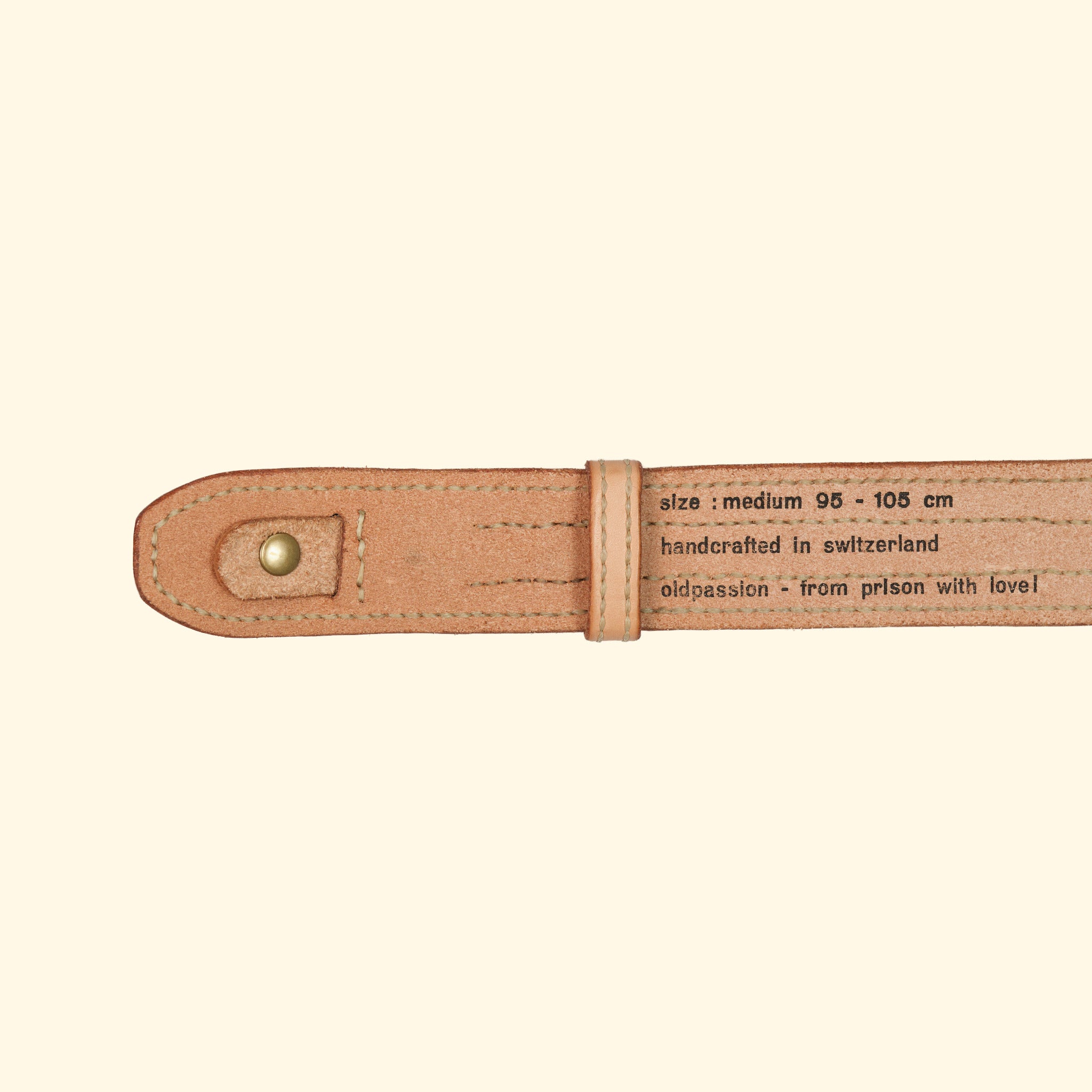 oldpassion Heritage Belt, Nature, Endstück mit Prägung