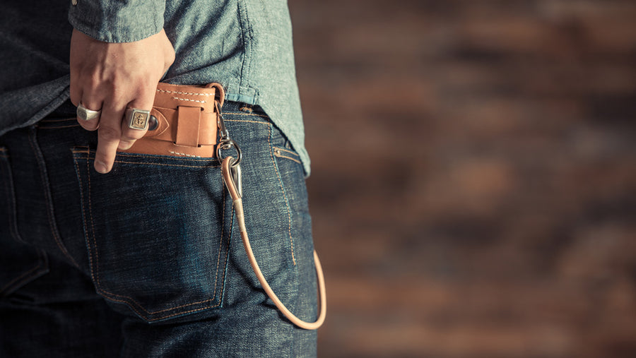 Leder, das mit der Zeit Patina ansetzt