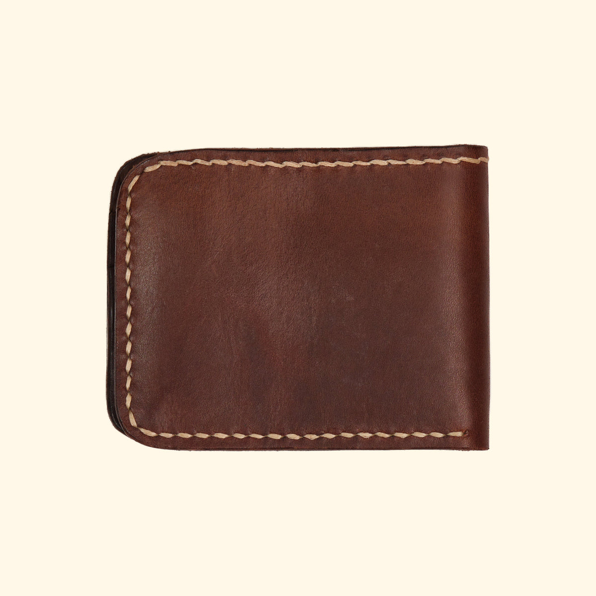 Bifold-Wallet-Leder-Portemonnaie-handgemacht-dunkelbraun-oldpassion-from-prison-with-love-vorderseite