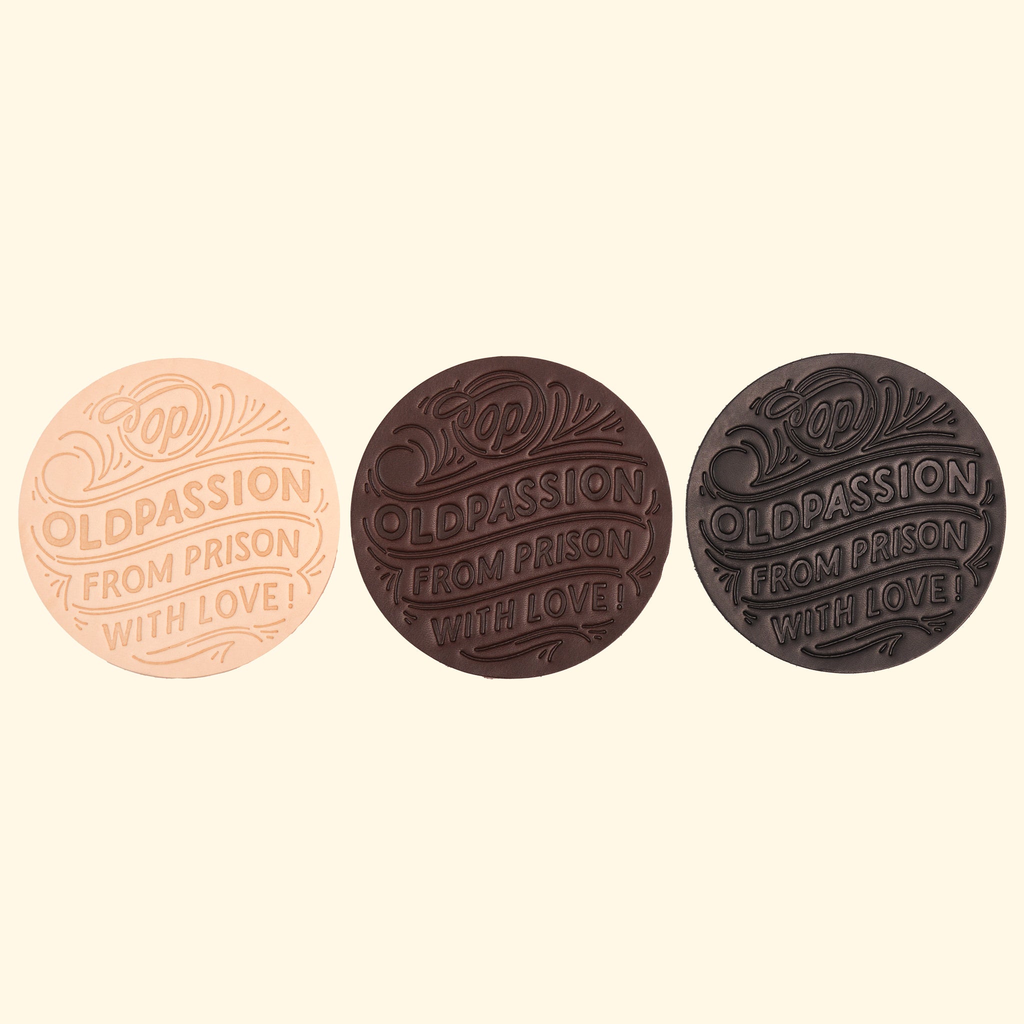 Leather Coaster oldpassion