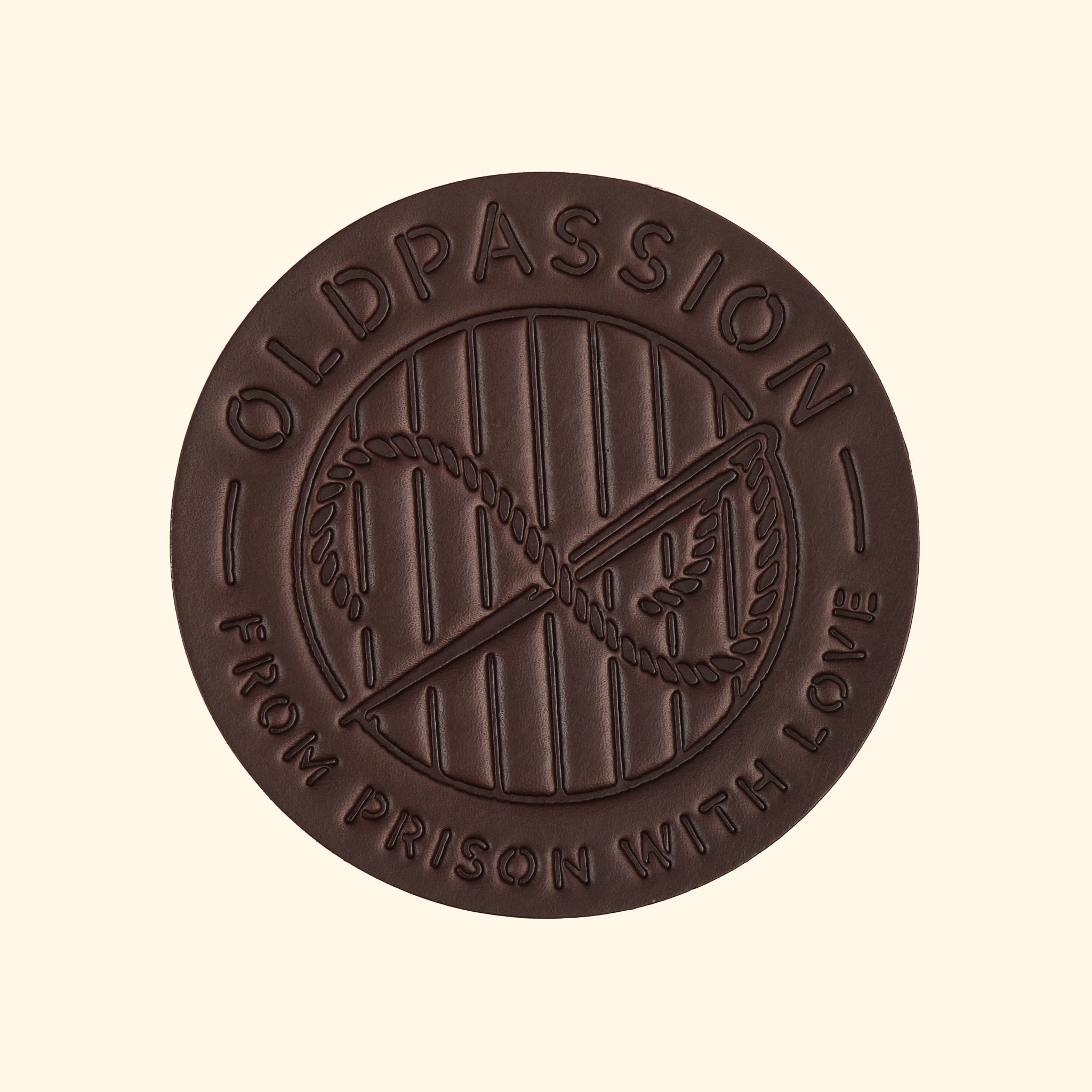 Leather Coaster oldpassion, Dunkelbraun