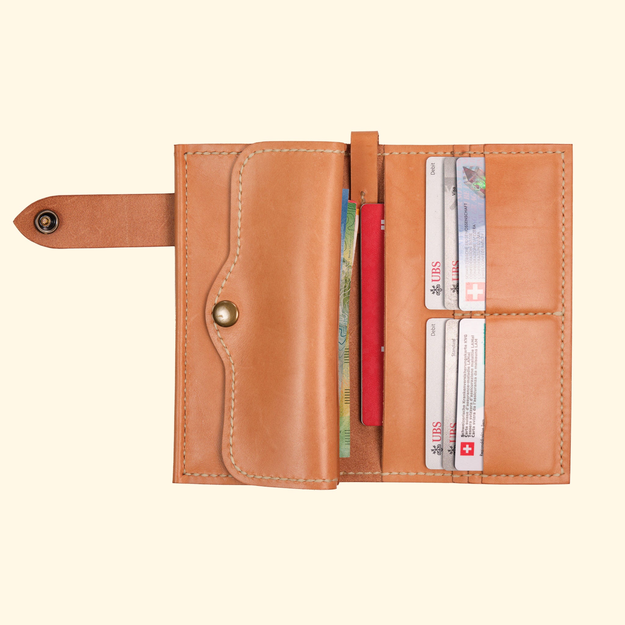 Long Wallet, Nature, Draufsicht, geöffnet