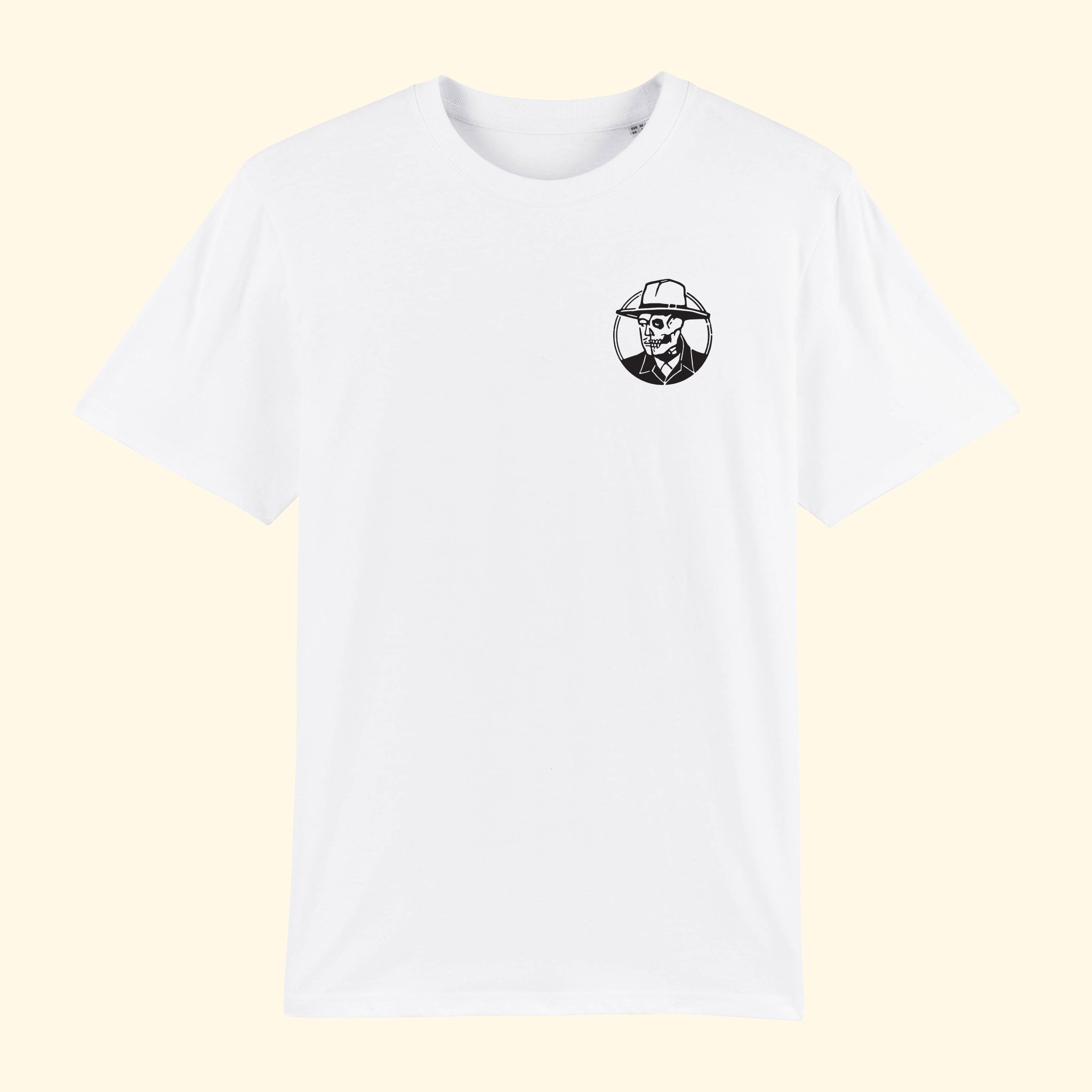 «Memento-Mori / Ergo Bibamus!» T-Shirt, Vorderseite