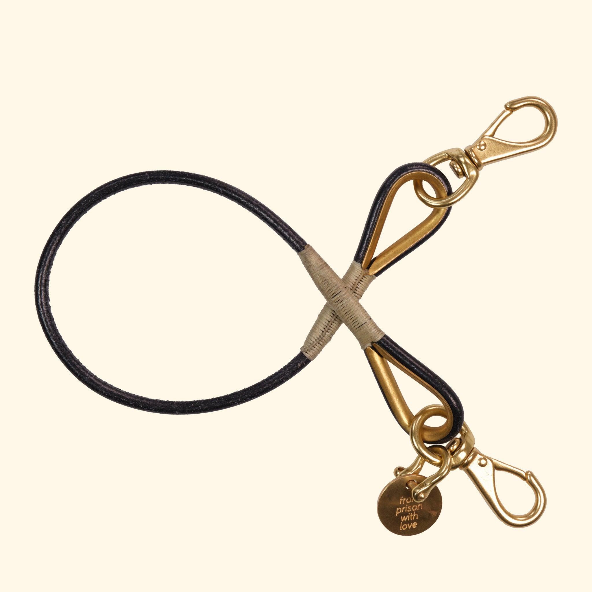 Wallet Lanyard Round, Schwarz