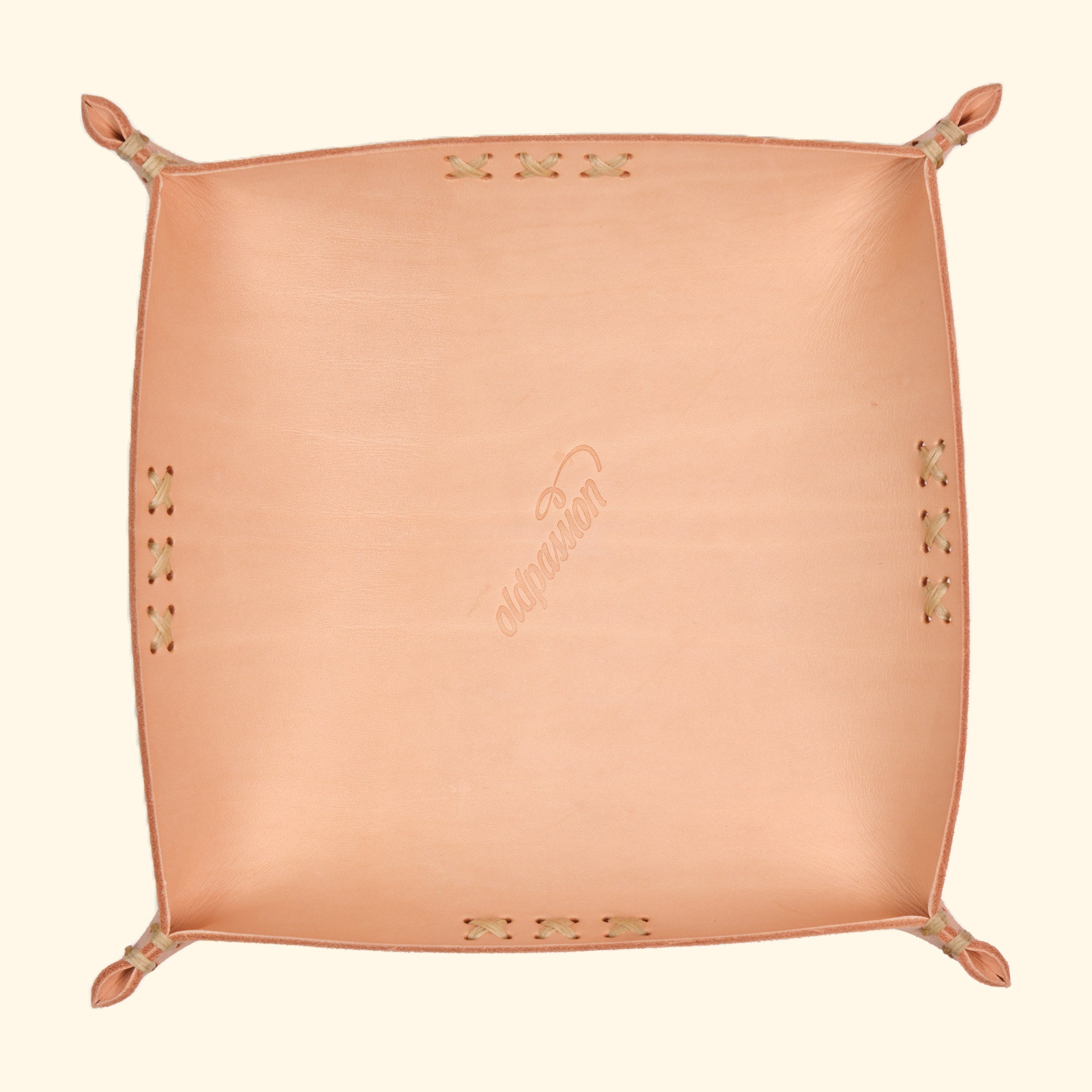 op leather tray, Nature, Vorderseite
