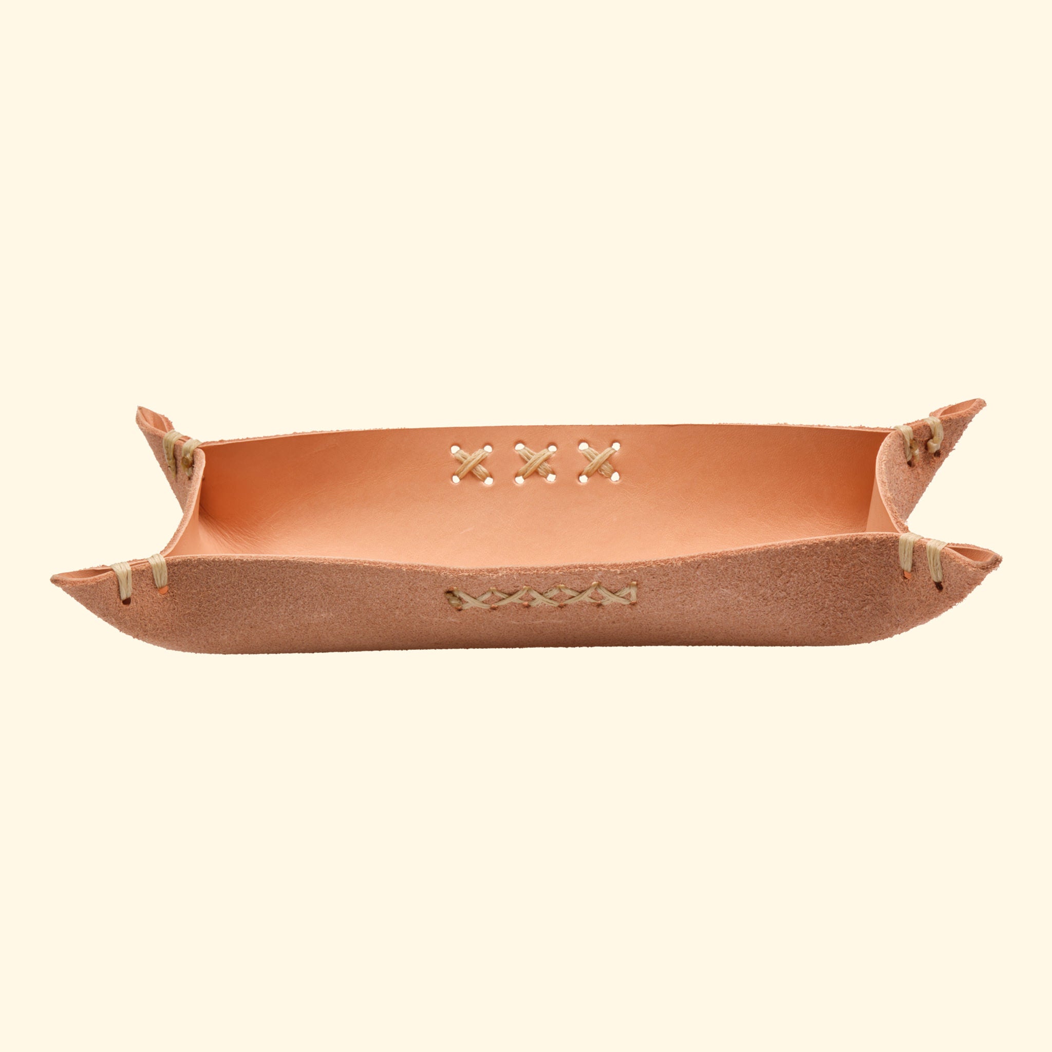op leather tray