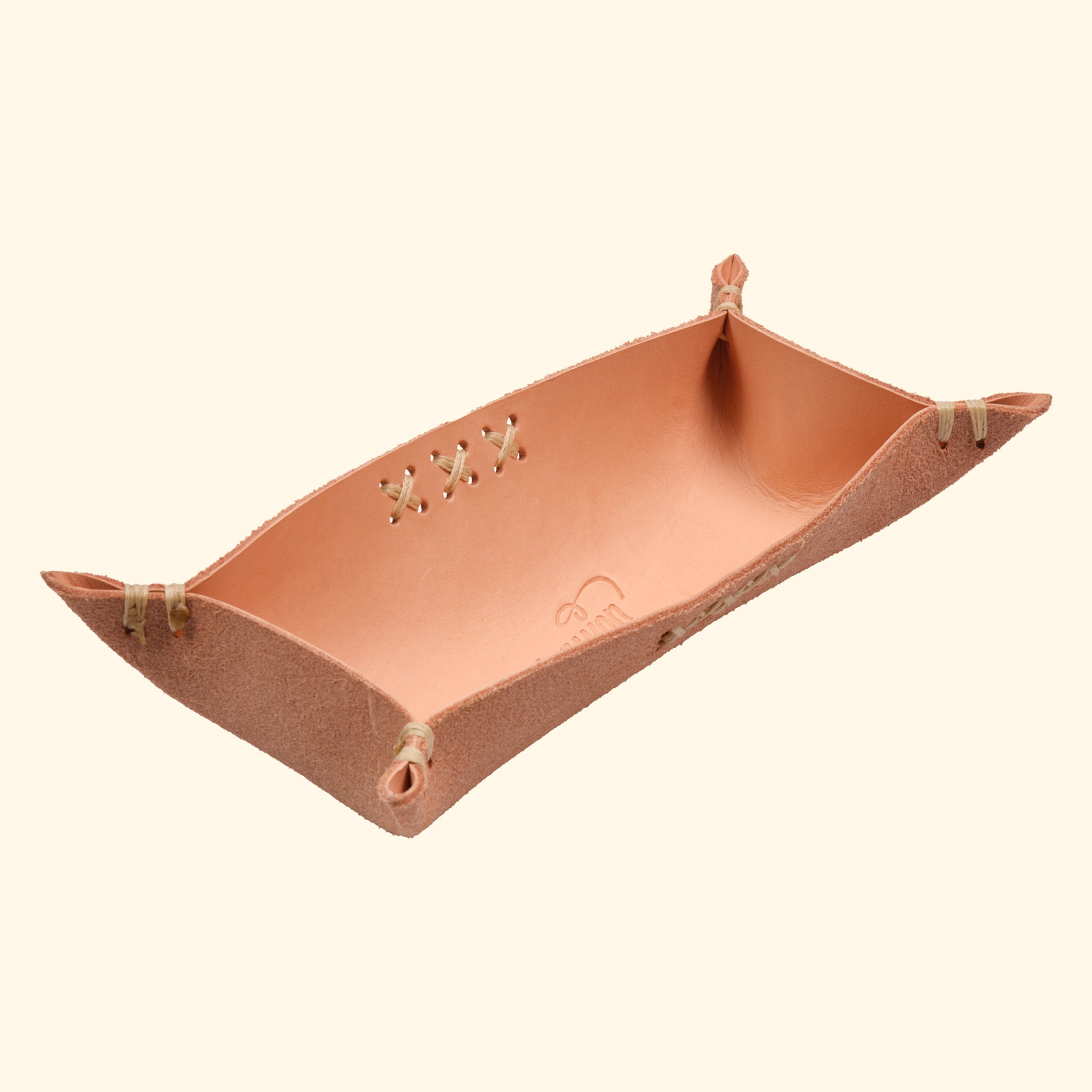 op leather tray