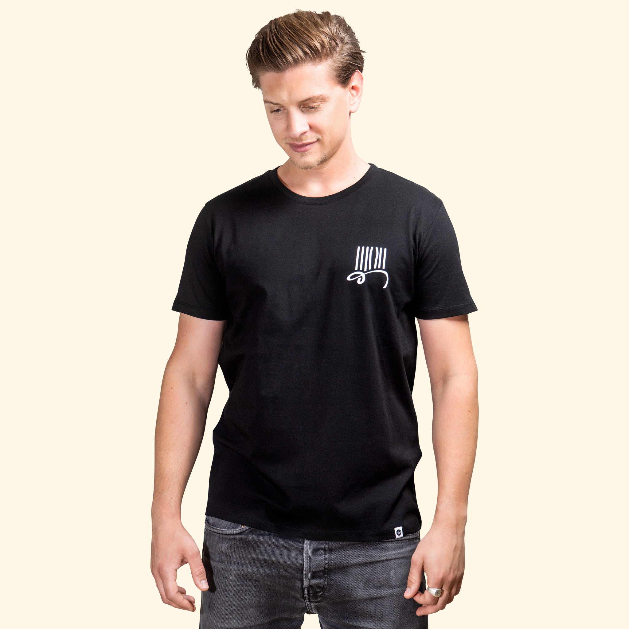 «prison-bars» logo tee