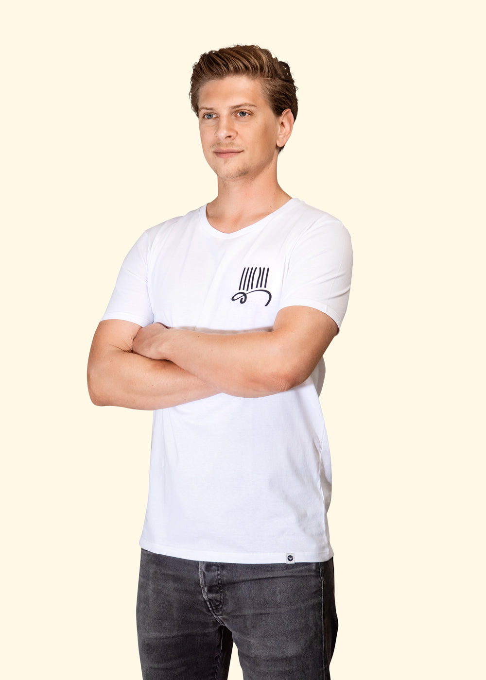«prison-bars» logo tee