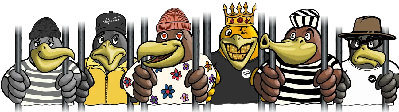 Die Jailbird-Bande hinter Gittern
